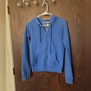 VS PINK VINTAGE FULL ZIP SWEATER HOODIE
